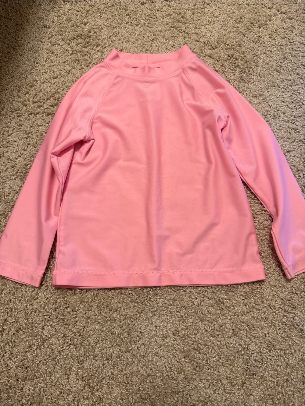 H&M Light Pink Long-Sleeve Kids Swim Rashguard